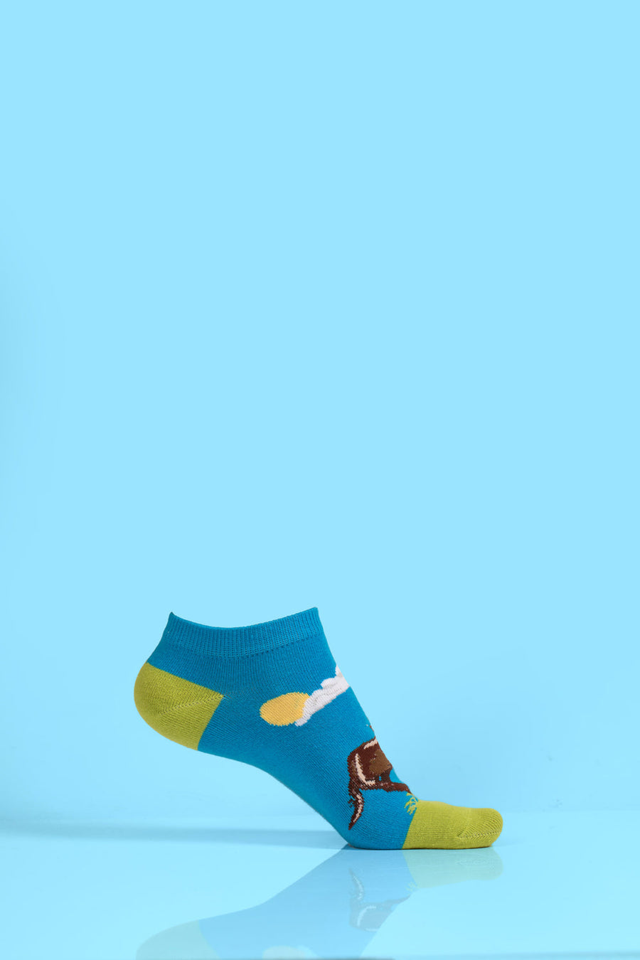 Cartoon horse socks, fun and stylish mens socks, premium cotton blend, best-selling novelty socks by Body and I at brixbailey.com