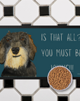 Wire Haired Dachshund Dining Drama – Hilarious Pet Bowl Mat!