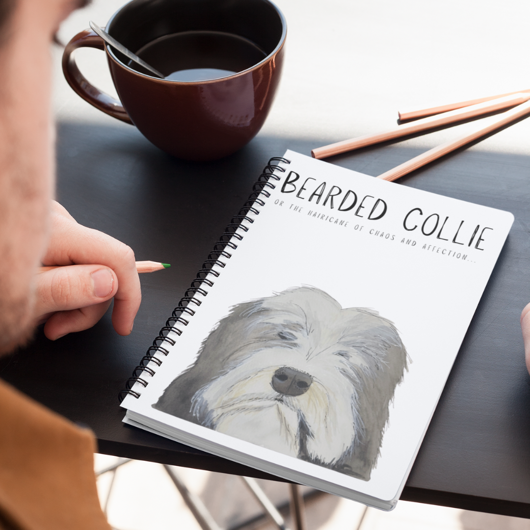 The Bearded Collie Notebook of Genius: Paws, Chaos and Scribbles