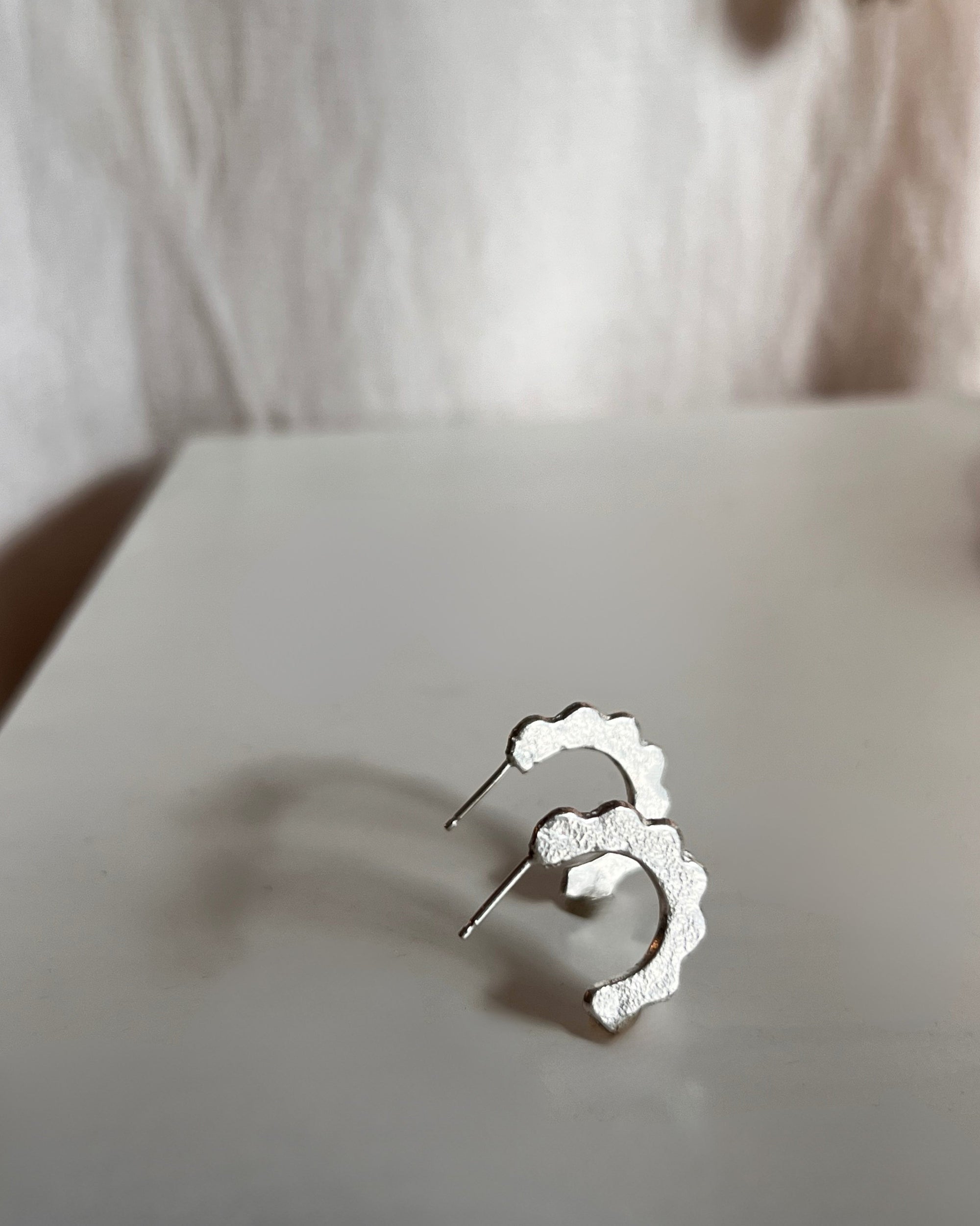 SCALLOPED HOOPS - LARGE