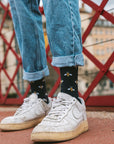 Navy Bumblebee Bamboo Socks