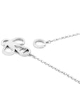 Twirled Rope Link Paradise Silver Necklace Pendant