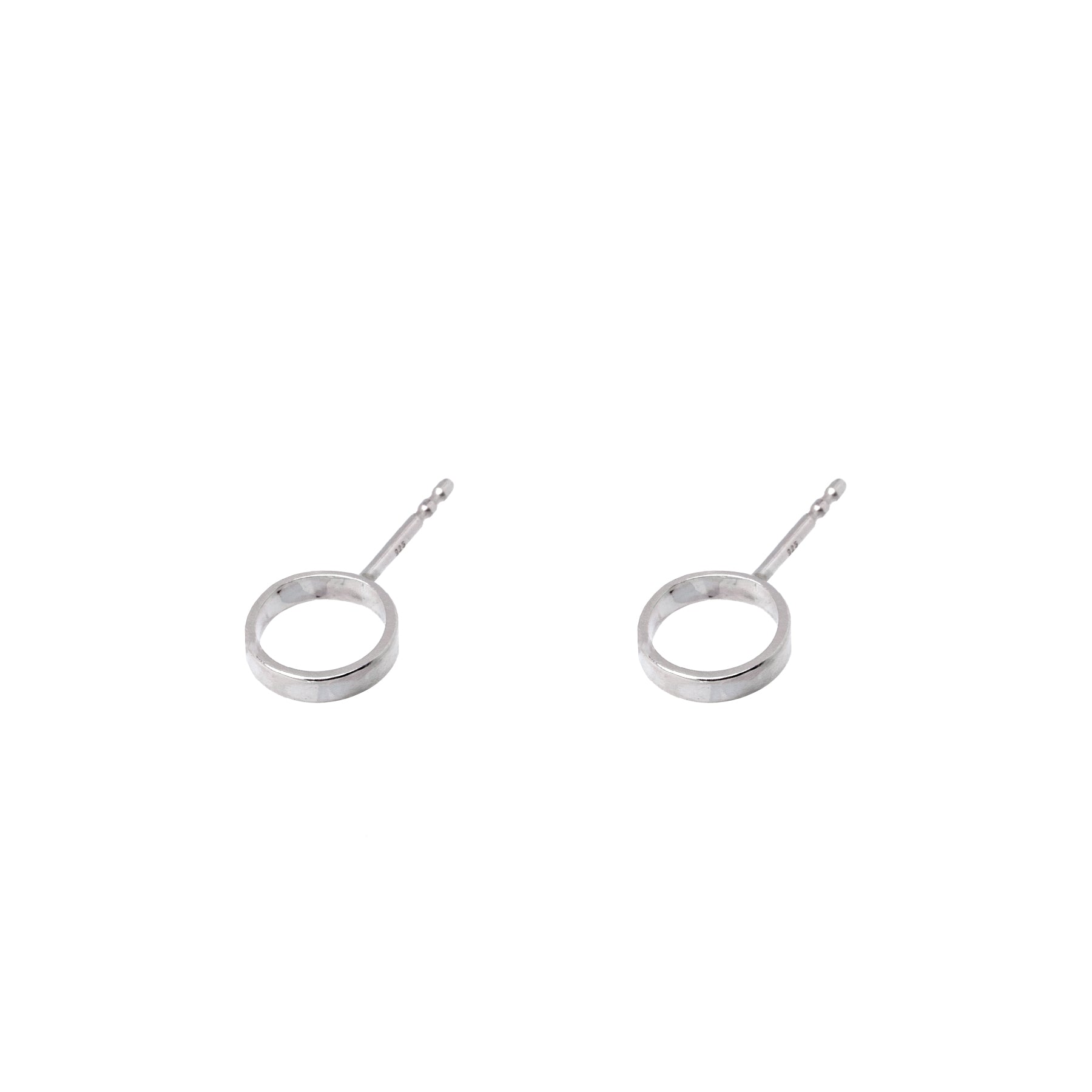Minimalist Silver Circle Earrings – Understated Elegance by Maarja Palu by Maarja Palu at www.brixbailey.com