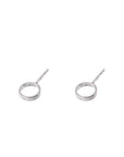 Minimalist Silver Circle Earrings – Understated Elegance by Maarja Palu by Maarja Palu at www.brixbailey.com