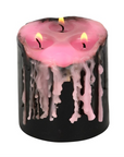 Small Pink Vampire Tears Pillar Candle