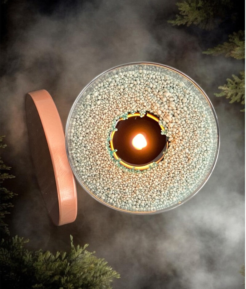 The Candledust 160 Emerald Green Unscented Candle - Luxury &amp; Eco-Friendly Home Decor by Candledust at www.brixbailey.com