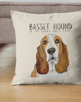 Basset Hound Cushion Cover – Guilt-Tripping in Style!