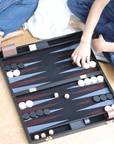 Wooden Backgammon Set With Tote Bag