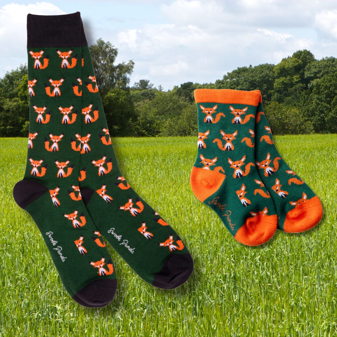 Fox Matching Bamboo Socks (Adult &amp; Child)