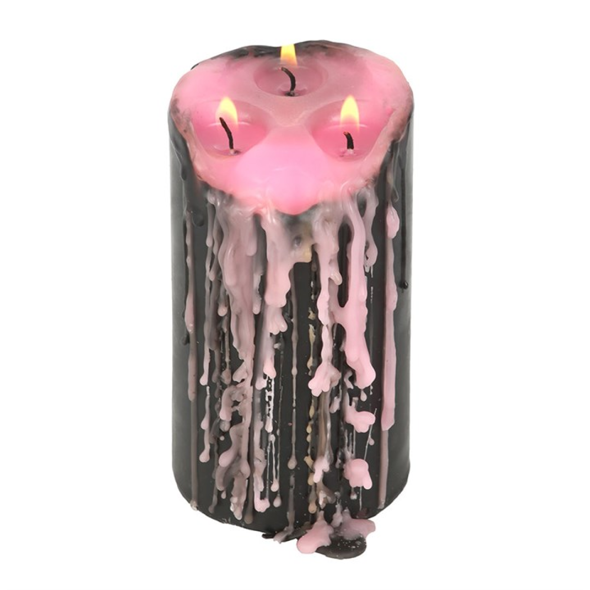 Large Pink Vampire Tears Pillar Candle