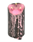 Large Pink Vampire Tears Pillar Candle