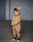 Eared Jumpsuit for Babies and Kids - Mustard