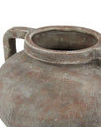 Rustic Ceramic Pot in Warm Terracotta Brown