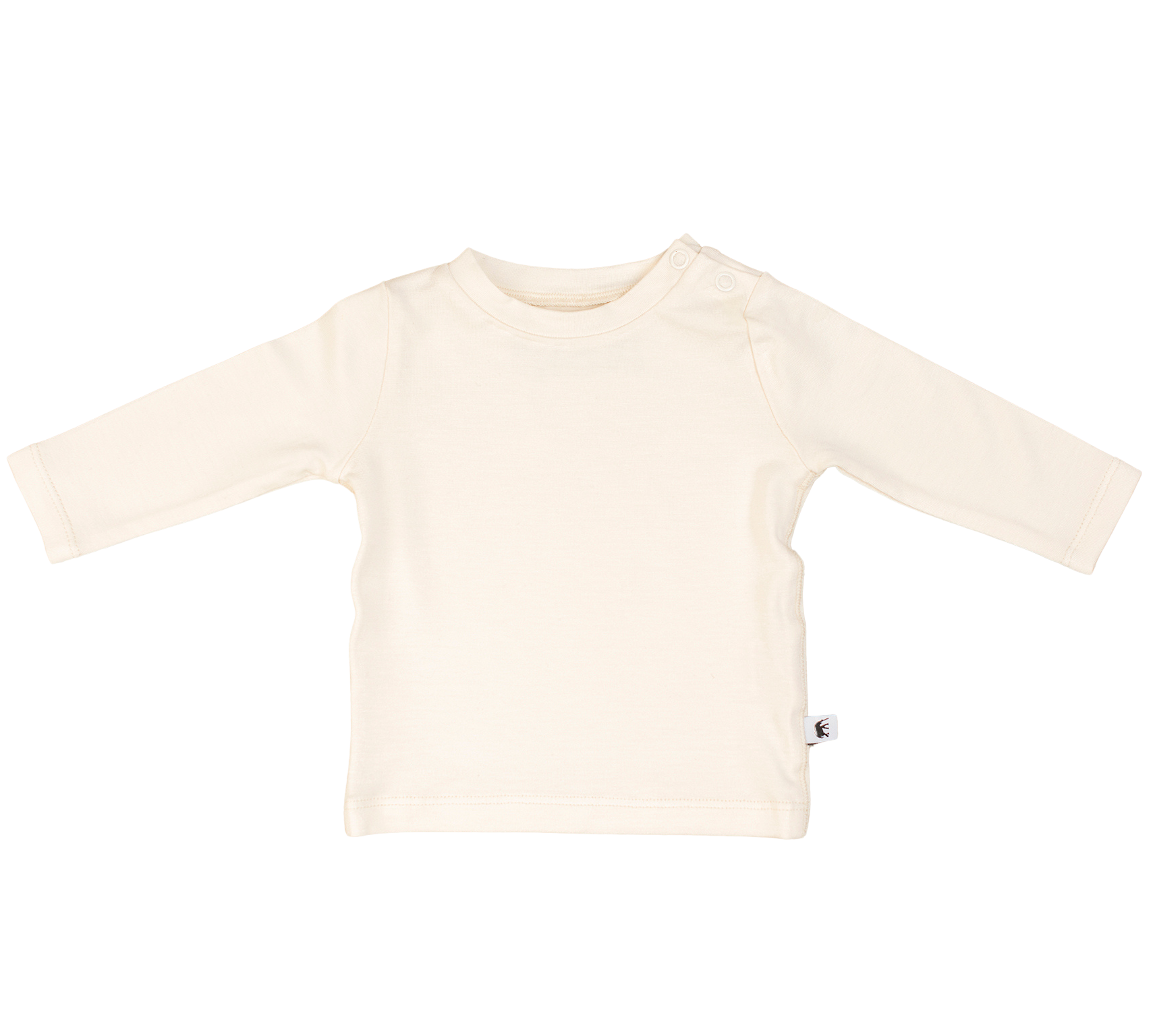 Bamboo Baby Long Sleeve T-Shirt - CREAM-2