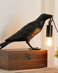 NNETM 1pc Gothic LED USB Crow Lamp - With Antique Metal Claw-1
