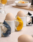 Cat Egg Cup (set of 3) – A Playful Ceramic Breakfast Object | 4am Product Design