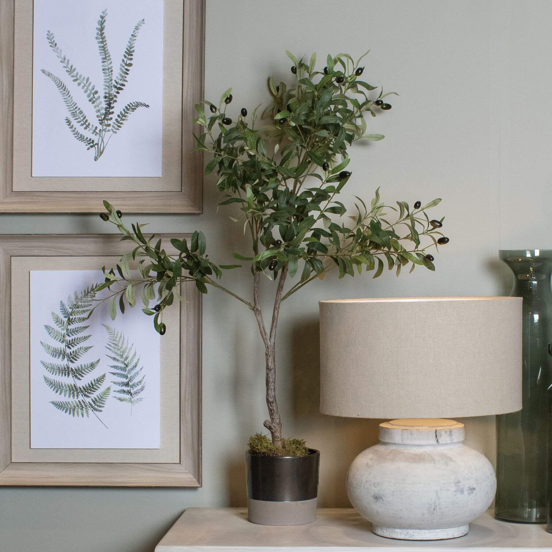Faux Olive Tree Mediterranean Style No Watering Required