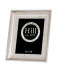 8x10 Crackled Silver Photo Frame with Antique Finish
