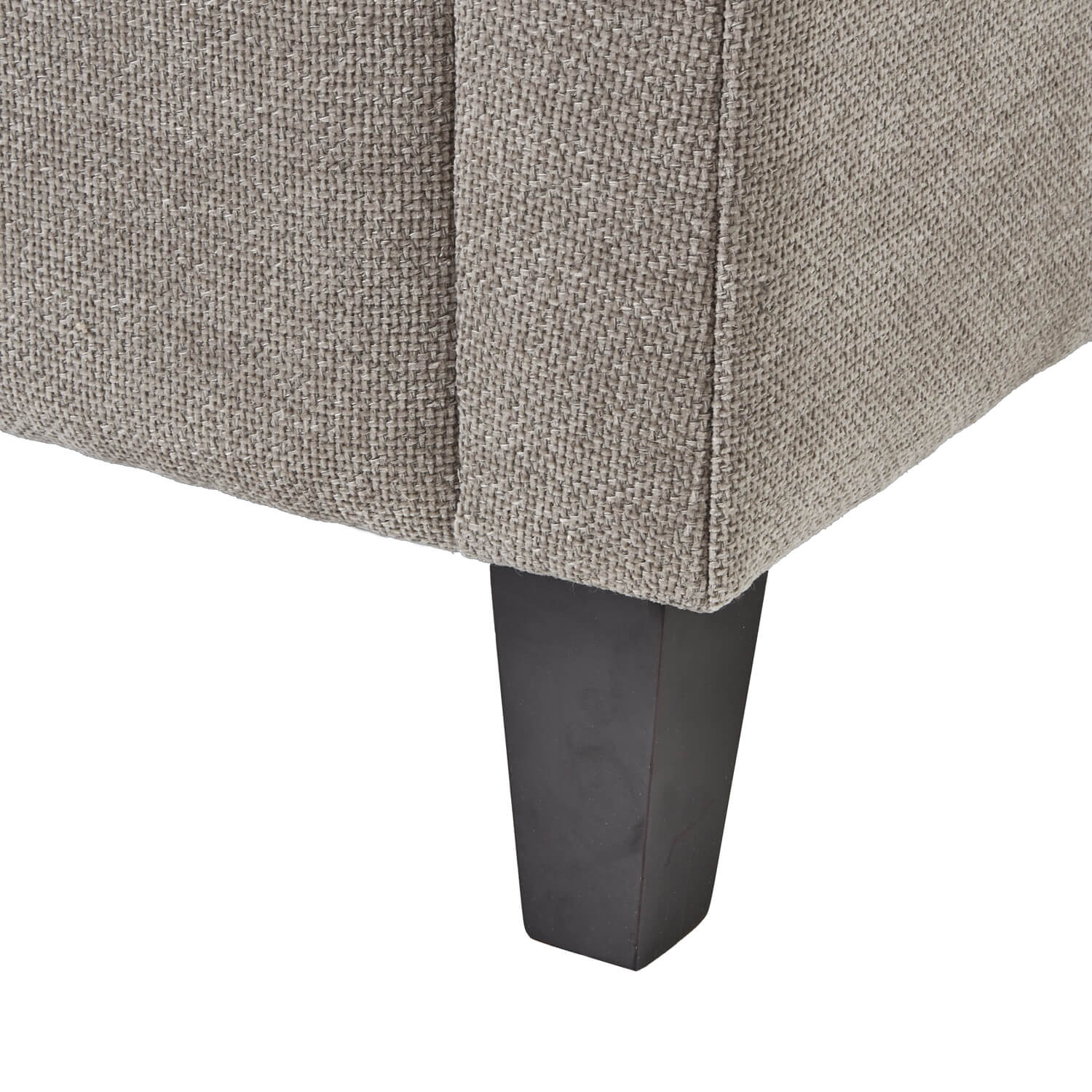 Cozy Taupe Snuggle Chair with Cushion Back