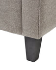 Cozy Taupe Snuggle Chair with Cushion Back