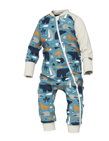 Baby Sleepsuit FREDA - Autumn Forest Animals