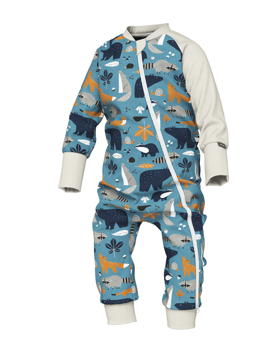 Baby Sleepsuit FREDA - Autumn Forest Animals