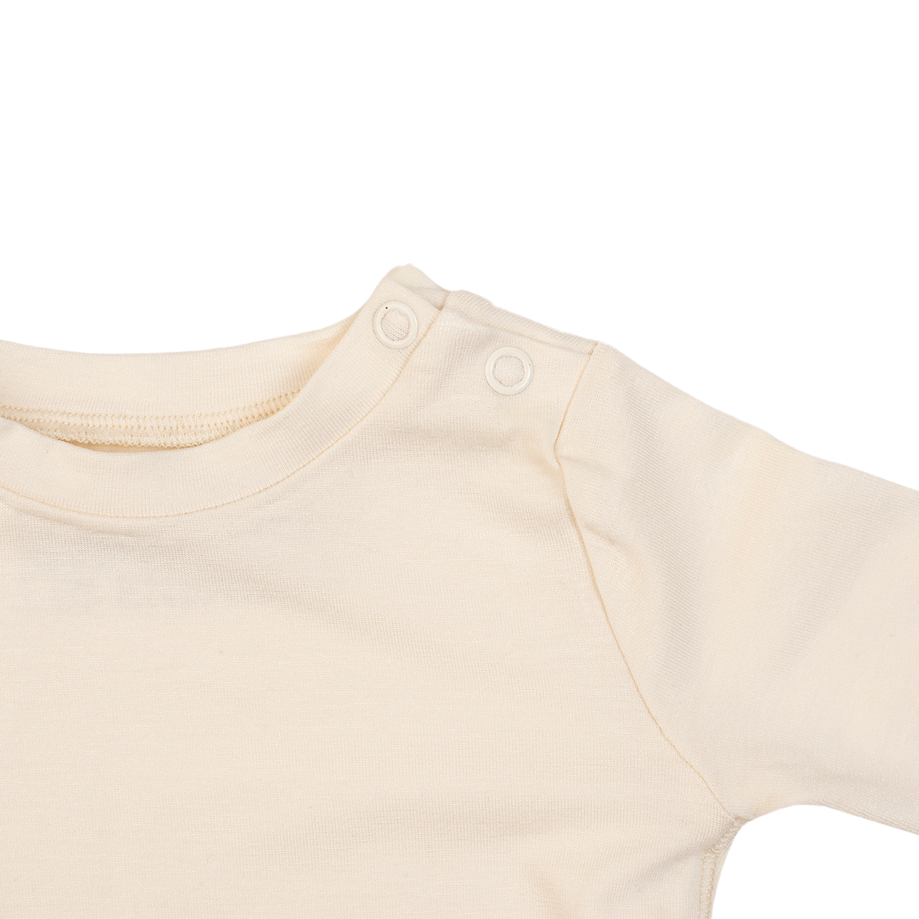 Bamboo Baby Long Sleeve T-Shirt - CREAM-3