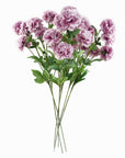 Pack of 6 x Artificial Flowers Pink Carnation Stem - 4 Flowers 70cm-1