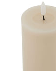 Taupe LED Wax Candle with Melt Effect 3 x 6 Inches