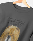 Snuggle in Style – Red Chow Chow Ladies Oversized Sweatshirt!