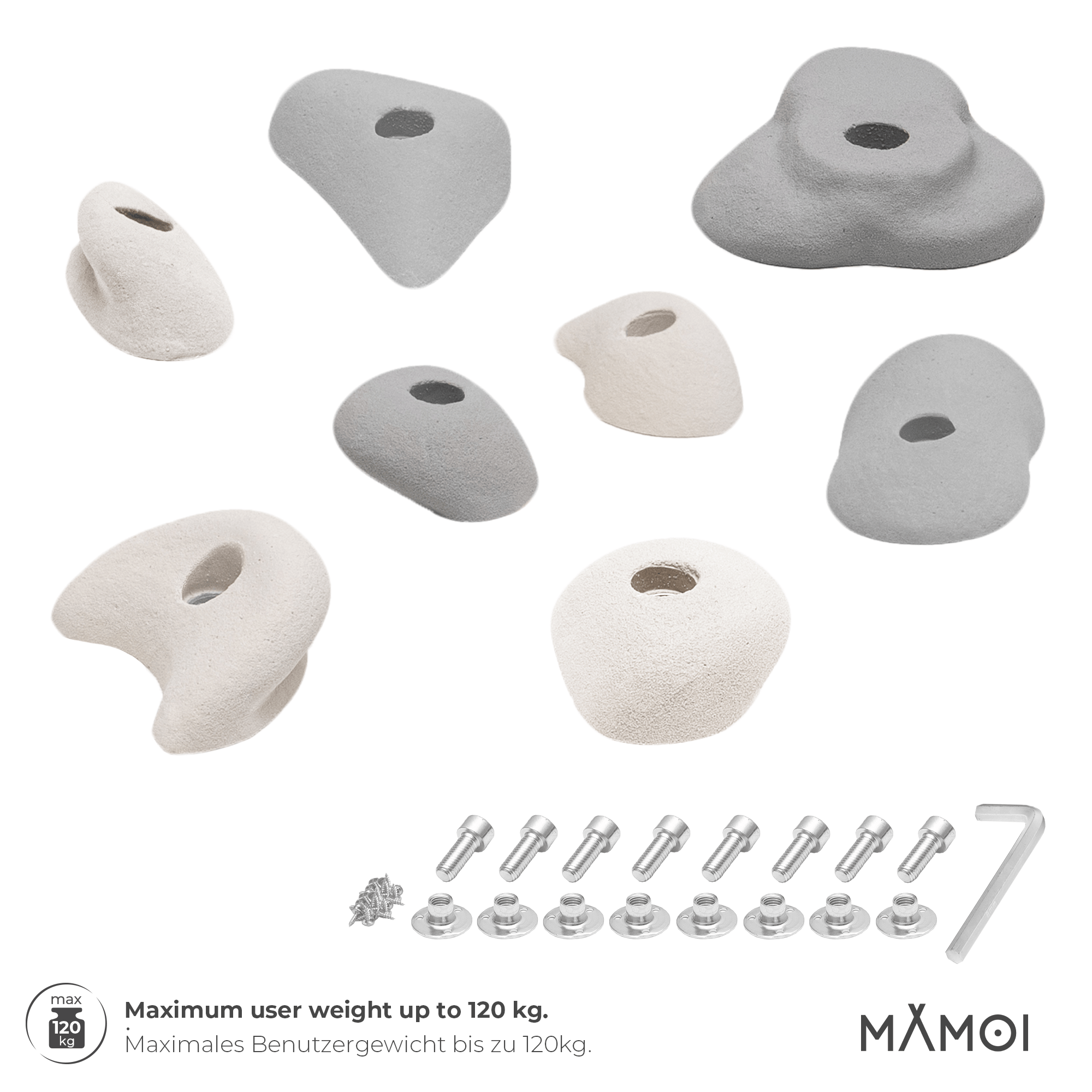 MAMOI® Set Prese Arrampicata | Prese Arrampicata Bambini | Appigli Arrampicata-1