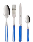 4-Piece Candy Stripe Blue And White Cutlery Set