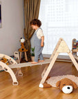 5 Pieces Climbing Set - Climbing Triangle / Arch Rocker, XL Pillow, and 2 Ramps-0