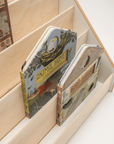 MAMOI®  Bücherregal Kinder aus holz, Kinderbücherregal, Bücherständer,  wandregal kinderzimmer, Regal, Book Shelf, Kinderregal-4