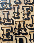 Rustic Black Metal Carnival Letters A–Z | 5” or 12” Alphabet