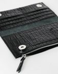 Black Croco Leather Wallet