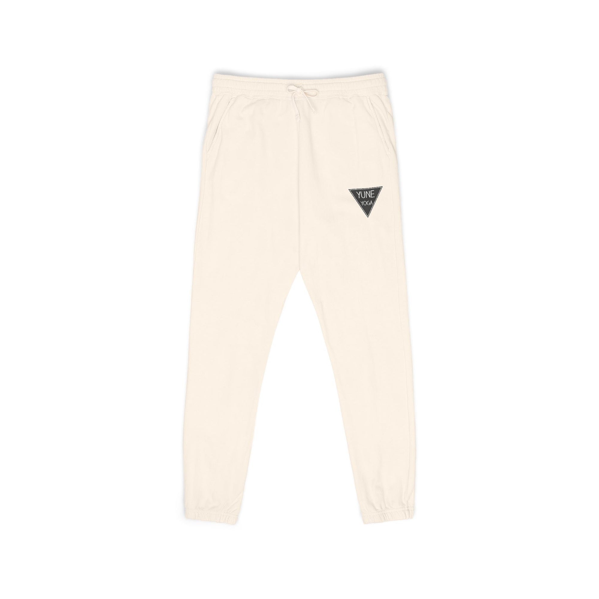 Fleece Sweatpants — Relaxed Garment-Dyed Joggers with Small Chest Triangle Logo-1