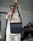 Black Minimalist Crossbody Bag