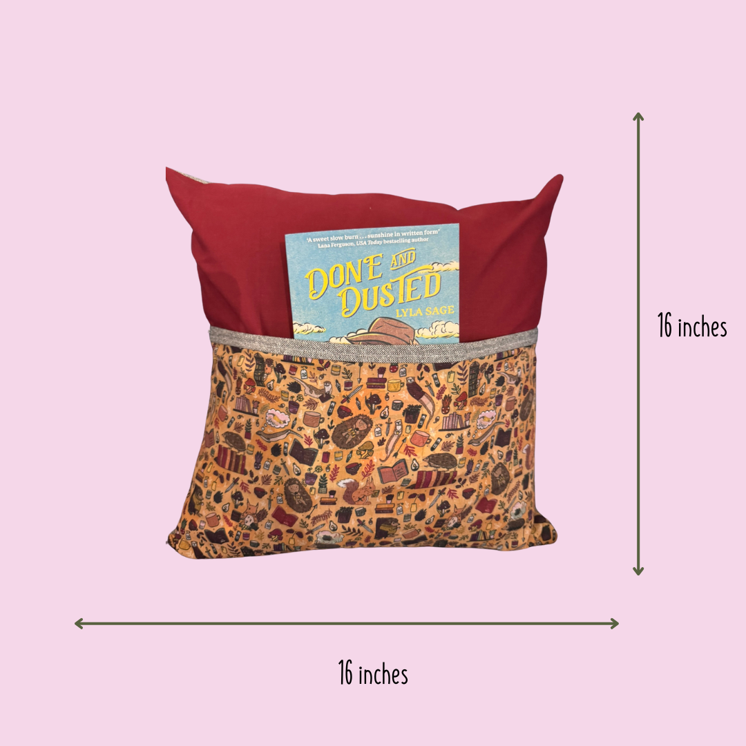 Bookish Pocket Cushion