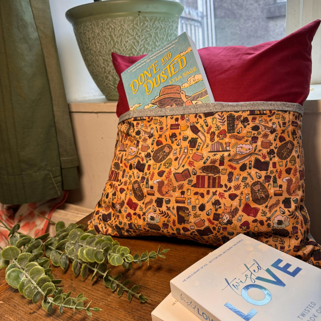 Bookish Pocket Cushion