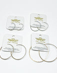 Crescent Moon Hoop Earrings