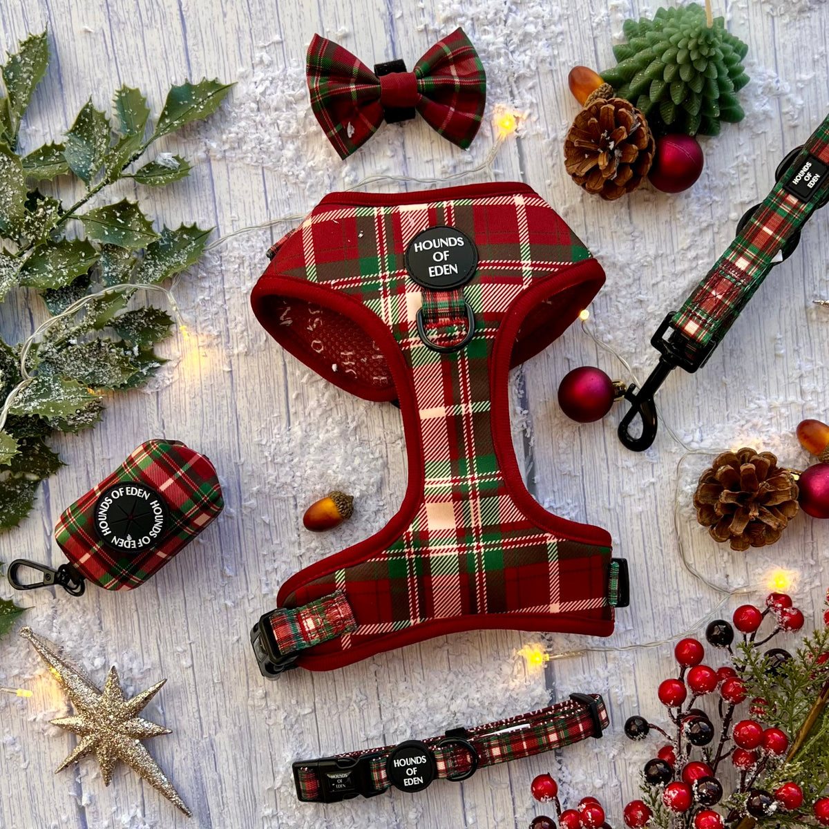 Tartan Me Up - Red &amp; Cream Tartan Dog Snood
