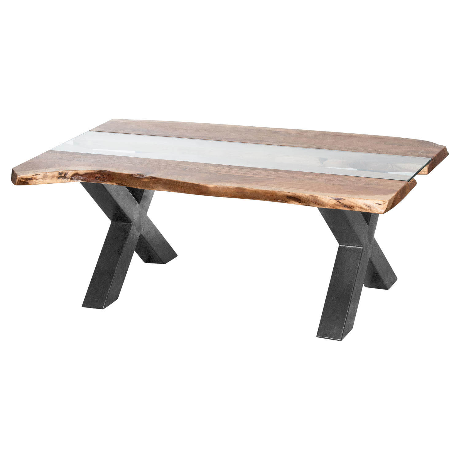 Handcrafted Live Edge River Coffee Table | Unique Wood Design