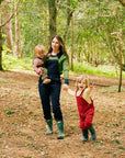 Robin Red Chunky Cord Dungarees