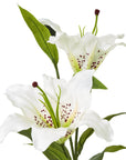 White Lily Artificial Flower Stem