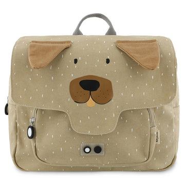 Kids Water-Repellent Cotton Backpack with Chest Strap