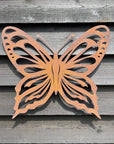 Large Rusty Metal Butterfly Garden Decoration