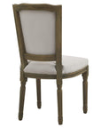 Grey Dining Chair with Subtle Detail and Comfortable Support