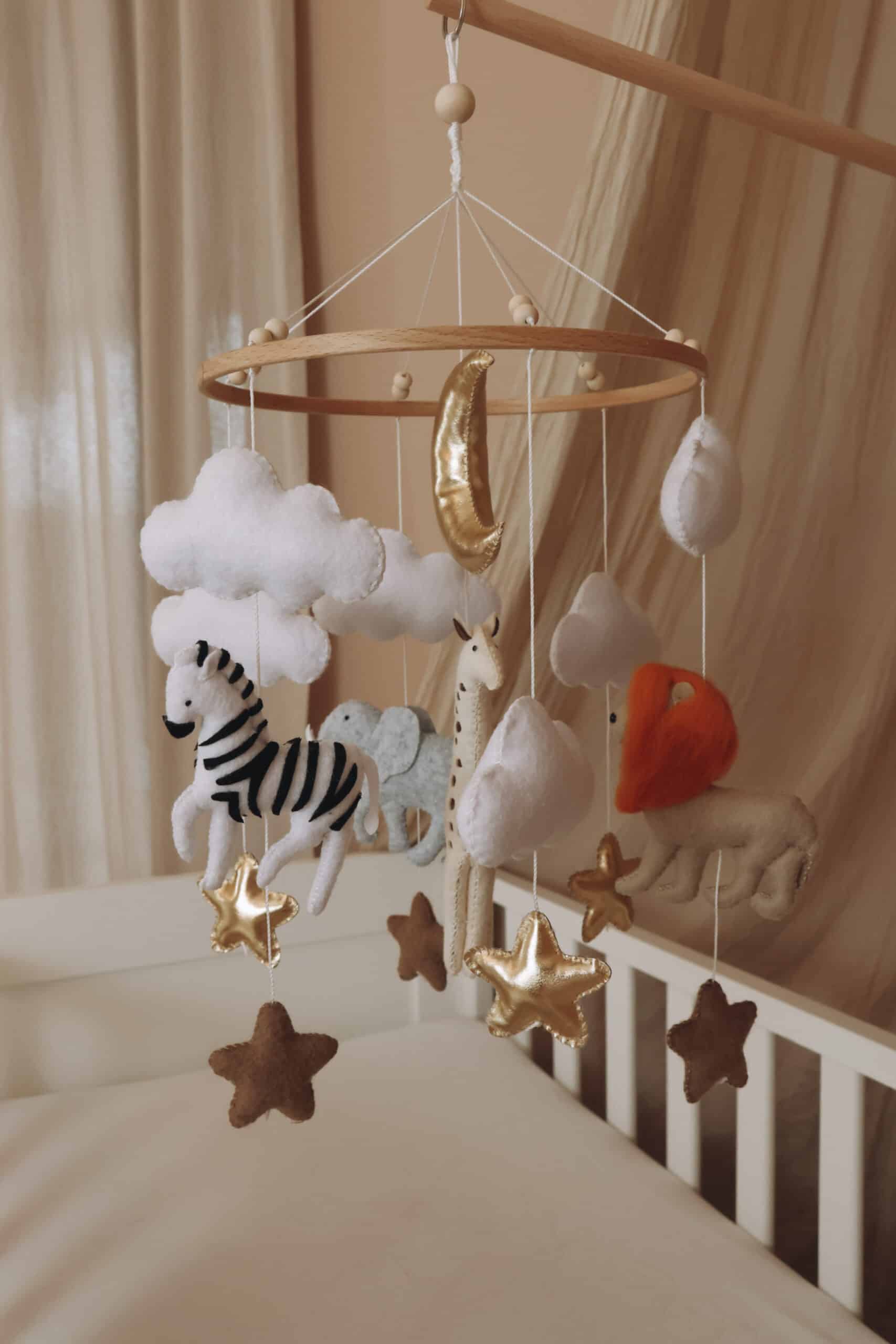 Handmade Safari baby mobile-9