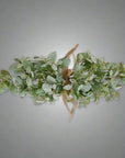 Frosted Lambs Ear and Wax Flower Artificial Winter Spray